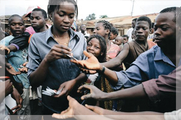 Condom distribution in Mozambique